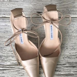 Beautiful Manolo Blahnik satin heels